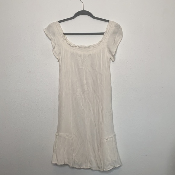 Altar'd State Women's White Embroidered Mini Dress Convertible Neck size Large - Picture 9 of 9